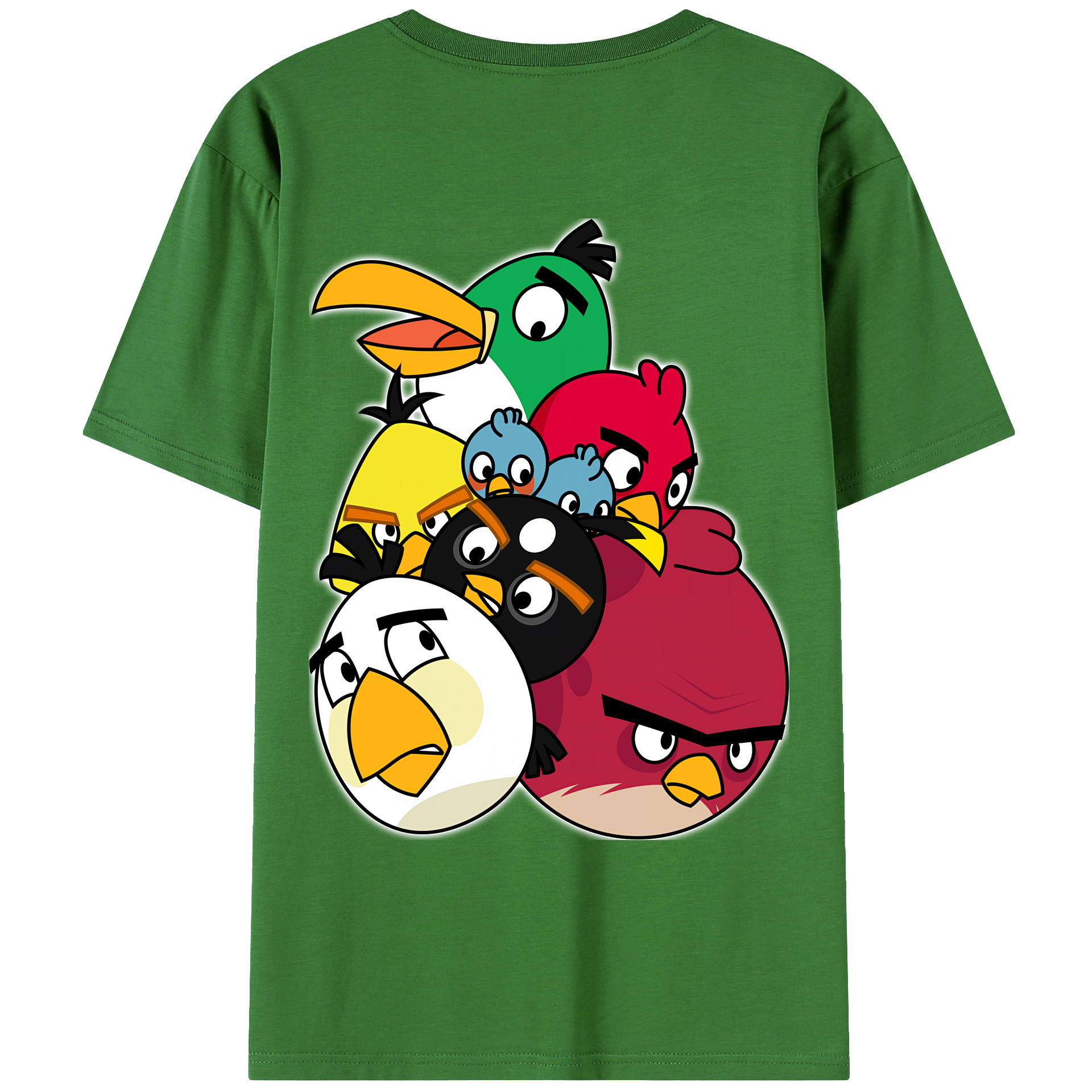 （画像用） Angry Birds アングリーバード レディース半袖Tシャツ(バックプリント)